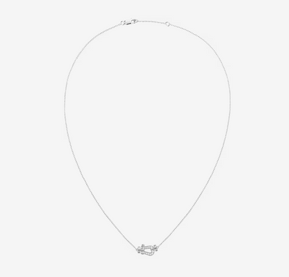 [Olivia JW]FORCE 10 DIAMOND SILVER NECKLACE MINI MODEL