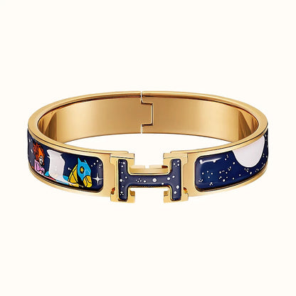 [Olivia JW]H STAR AND MOON BRACELET 12MM