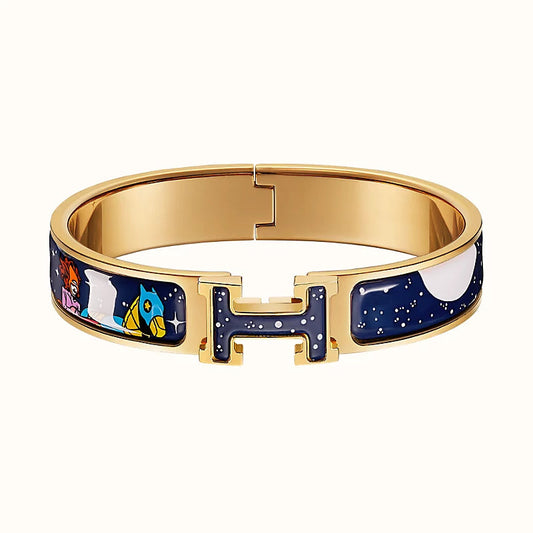[Olivia JW]H STAR AND MOON BRACELET 12MM