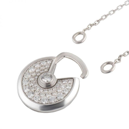 [Olivia JW]AMULETTE SILVER FULL DIAMOND NECKLACE