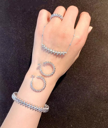 [Olivia JW]CLASH SILVER BRACELET