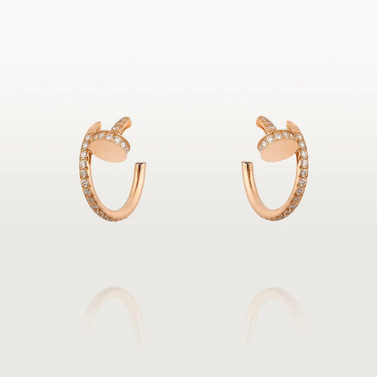 [Olivia JW]JUSTE EARRINGS 12.75MM PINK GOLD DIAMOND