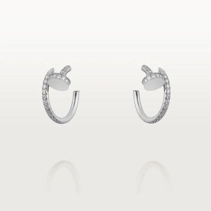 [Olivia JW]JUSTE EARRINGS 12.75MM SILVER DIAMOND