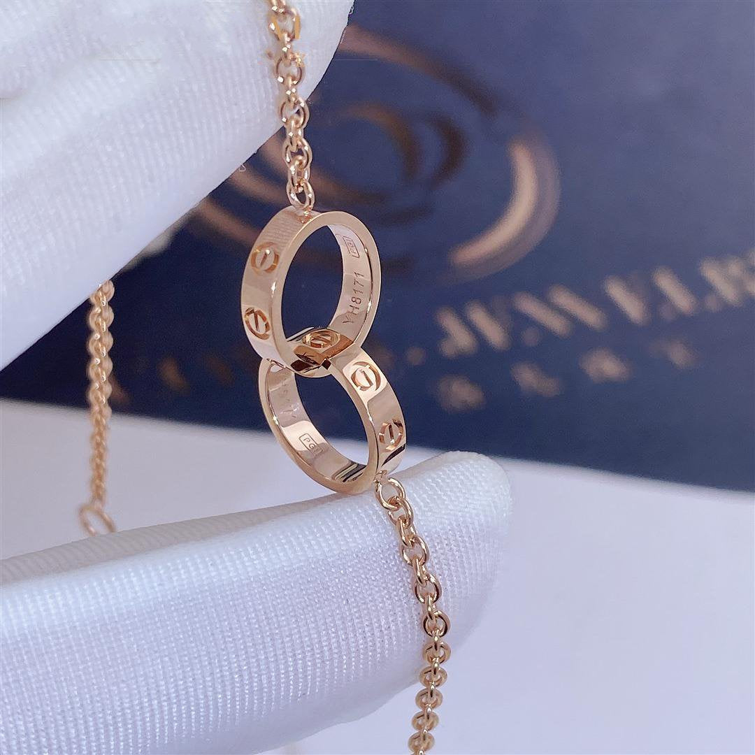 [Olivia JW]LOVE BRACELET DOUBLE RING