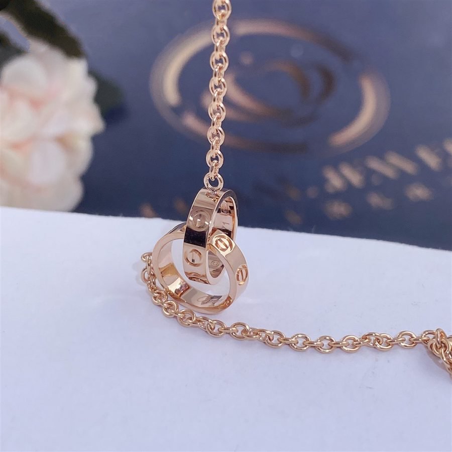 [Olivia JW]LOVE BRACELET DOUBLE RING