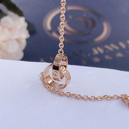 [Olivia JW]LOVE BRACELET DOUBLE RING