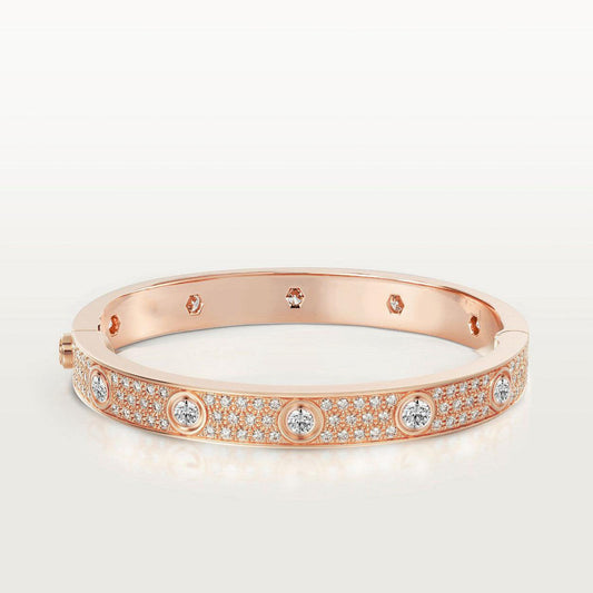 [Olivia JW]LOVE BRACELET 6.1MM DIAMOND-PAVED 10 BIG DIAMONDS