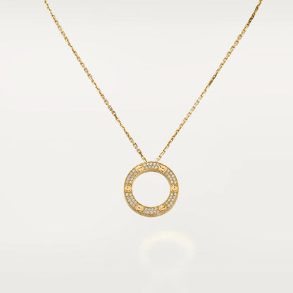 [Olivia JW]LOVE NECKLACE ADJUSTABLE ROSE GOLD