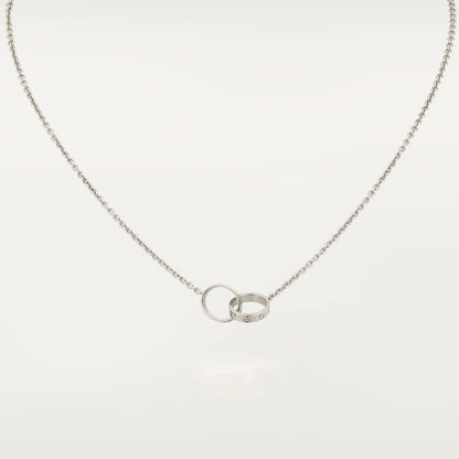 [Olivia JW]LOVE NECKLACE PINK GOLD AND SILVER
