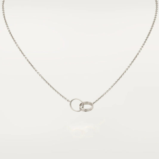 [Olivia JW]LOVE NECKLACE PINK GOLD AND SILVER