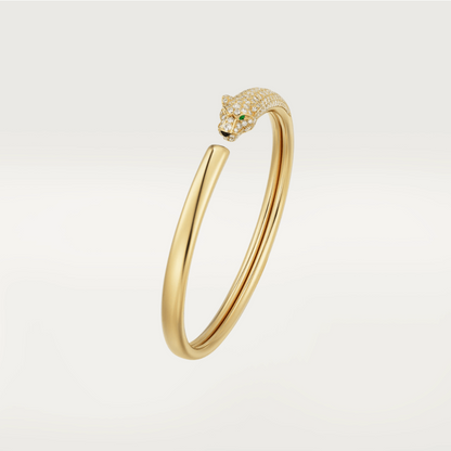 [Olivia JW]PANTHERE GOLD DIAMOND OPEN BRACELET