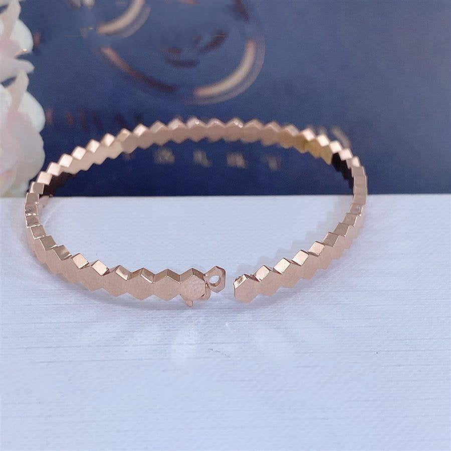 [Olivia JW]BEE LOVE PINK GOLD BRACELET