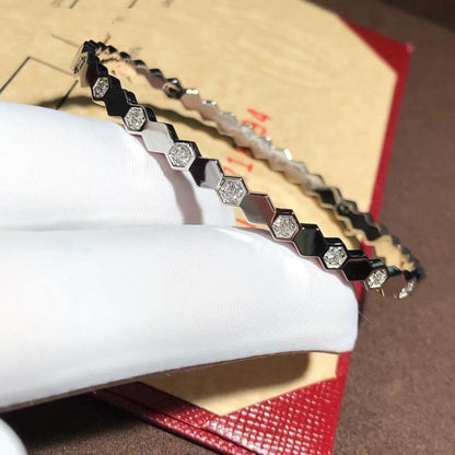 [Olivia JW]BEE LOVE SILVER DIAMOND BRACELET