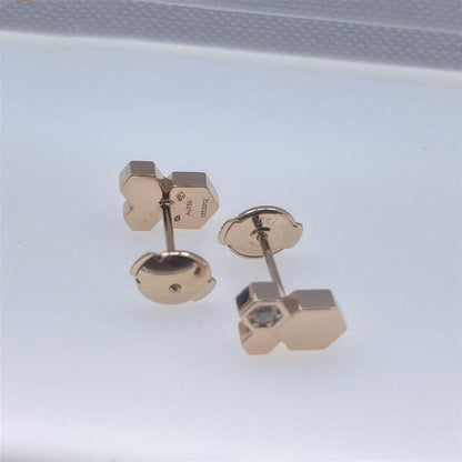 [Olivia JW]BEE LOVE PINK GOLD DIAMOND EARRINGS
