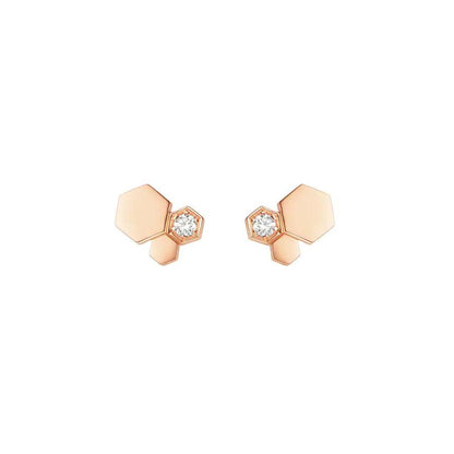 [Olivia JW]BEE LOVE PINK GOLD DIAMOND EARRINGS