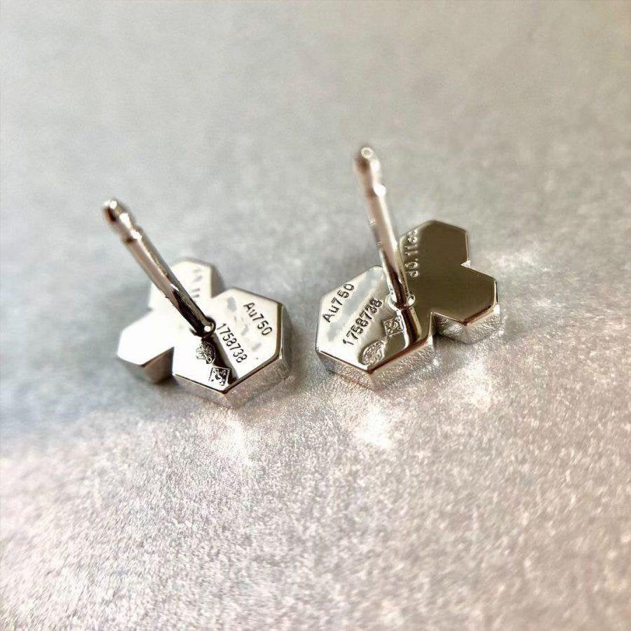 [Olivia JW]BEE LOVE SILVER DIAMOND EARRINGS
