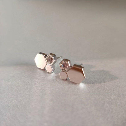 [Olivia JW]BEE LOVE SILVER DIAMOND EARRINGS