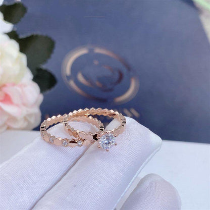 [Olivia JW]BEE LOVE RING PINK GOLD 1 DIAMOND
