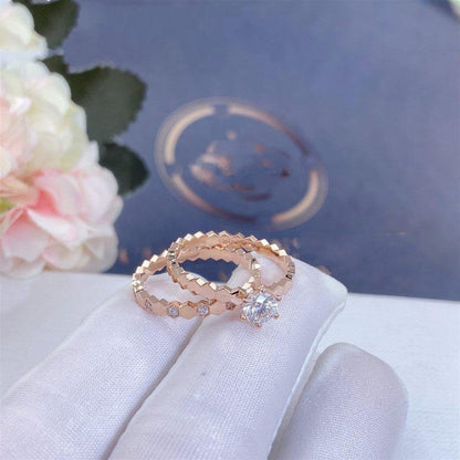 [Olivia JW]BEE LOVE RING PINK GOLD DIAMOND