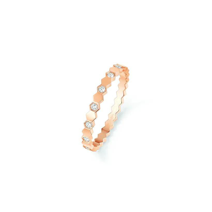 [Olivia JW]BEE LOVE RING PINK GOLD DIAMOND
