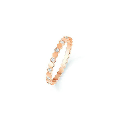[Olivia JW]BEE LOVE RING PINK GOLD DIAMOND