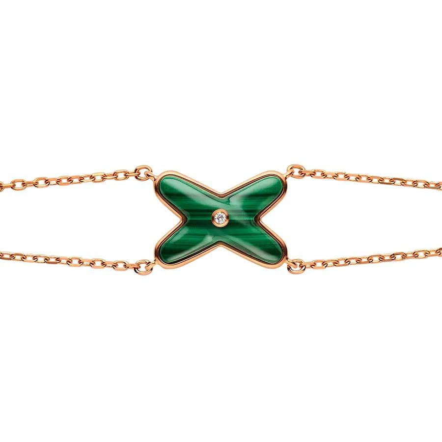 [Olivia JW]JEUX BRACELET MALACHITE PINK GOLD 1 DIAMOND