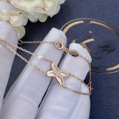 [Olivia JW]JEUX BRACELET WHITE MOP PINK GOLD 1 DIAMOND