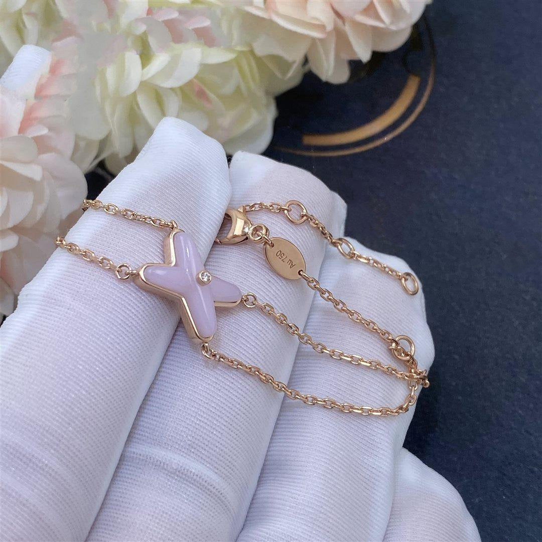 [Olivia JW]JEUX BRACELET PINK MOP PINK GOLD 1 DIAMOND