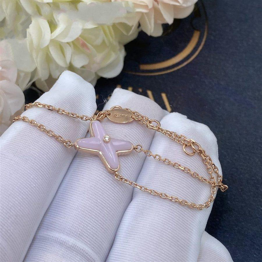 [Olivia JW]JEUX BRACELET PINK MOP PINK GOLD 1 DIAMOND