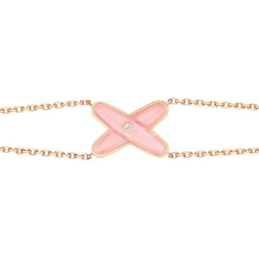 [Olivia JW]JEUX BRACELET PINK MOP PINK GOLD 1 DIAMOND