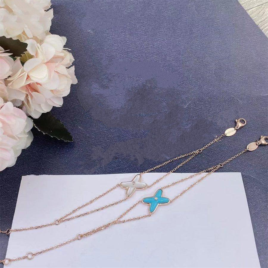 [Olivia JW]JEUX BRACELET TURQUOISE PINK GOLD 1 DIAMOND