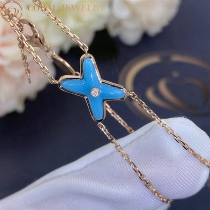 [Olivia JW]JEUX BRACELET TURQUOISE PINK GOLD 1 DIAMOND