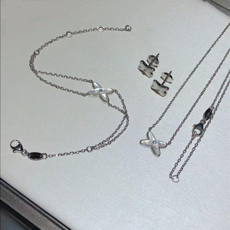 [Olivia JW]JEUX BRACELET WHITE MOP SILVER 1 DIAMOND