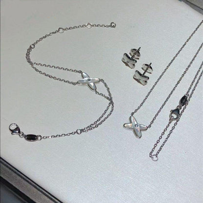 [Olivia JW]JEUX BRACELET WHITE MOP SILVER 1 DIAMOND