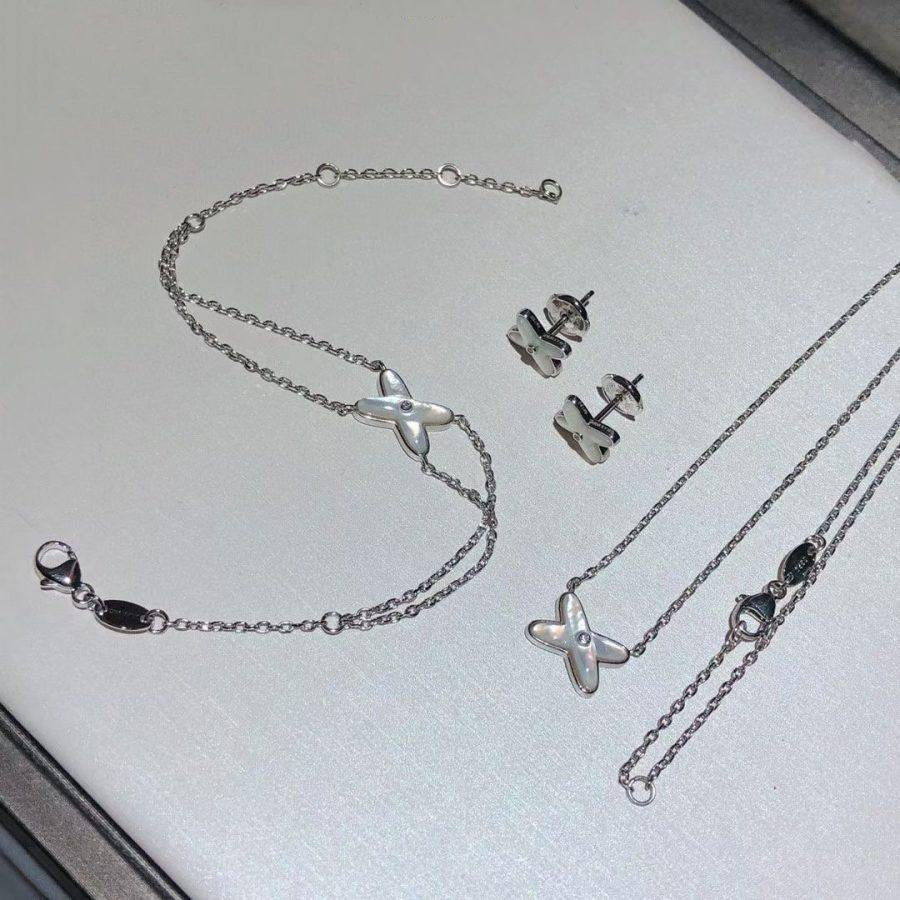 [Olivia JW]JEUX BRACELET WHITE MOP SILVER 1 DIAMOND