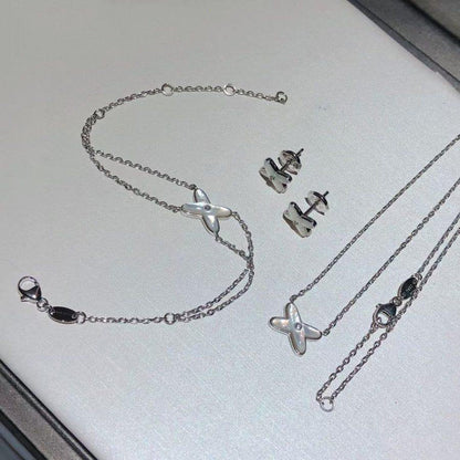 [Olivia JW]JEUX BRACELET WHITE MOP SILVER 1 DIAMOND