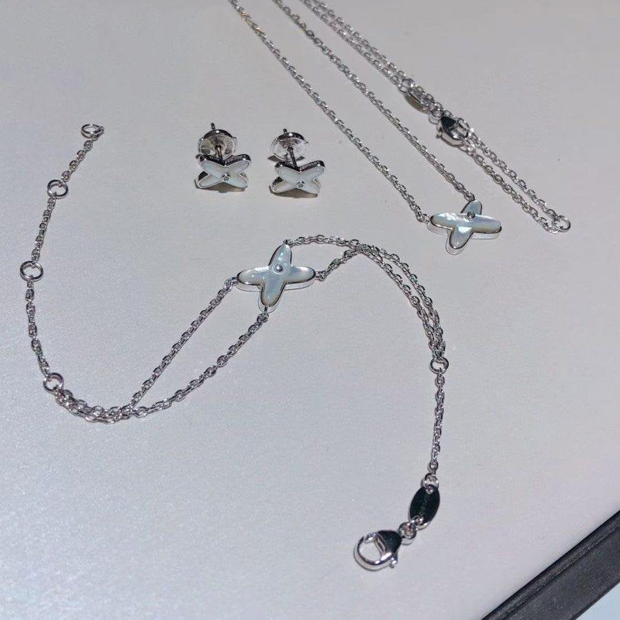 [Olivia JW]JEUX BRACELET WHITE MOP SILVER 1 DIAMOND