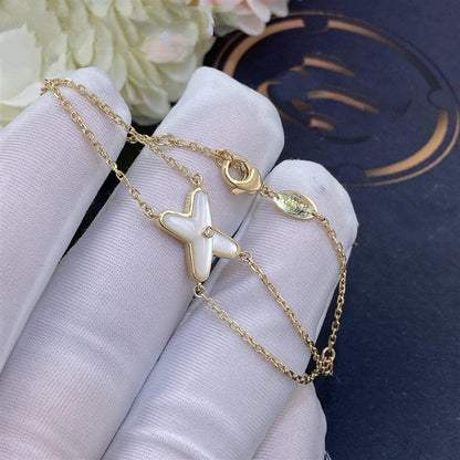 [Olivia JW]JEUX BRACELET WHITE MOP GOLD 1 DIAMOND