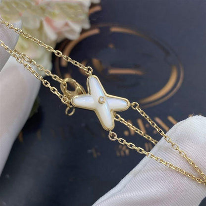 [Olivia JW]JEUX BRACELET WHITE MOP GOLD 1 DIAMOND