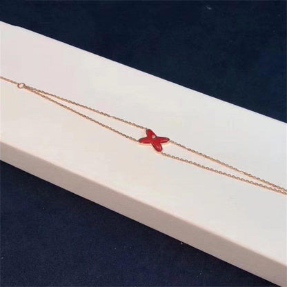 [Olivia JW]JEUX BRACELET CARNELIAN PINK GOLD 1 DIAMOND