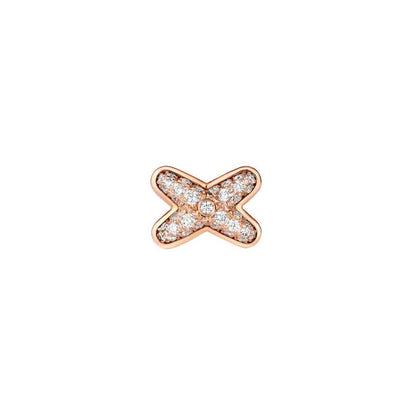 [Olivia JW]JEUX DE PINK GOLD DIAMOND EARRINGS