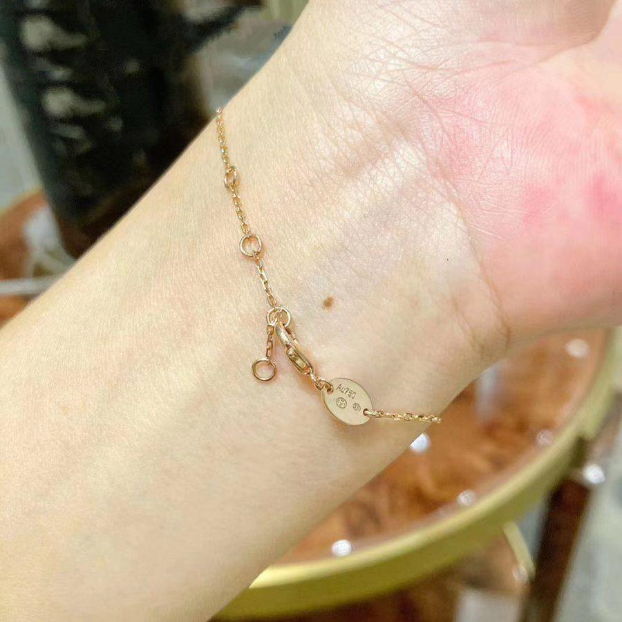 [Olivia JW]JEUX DE BRACELET MOP PINK GOLD DIAMONDS