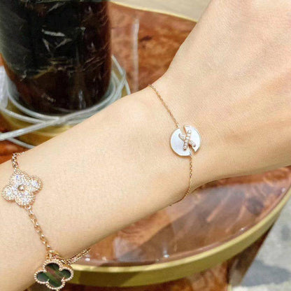 [Olivia JW]JEUX DE BRACELET MOP PINK GOLD DIAMONDS