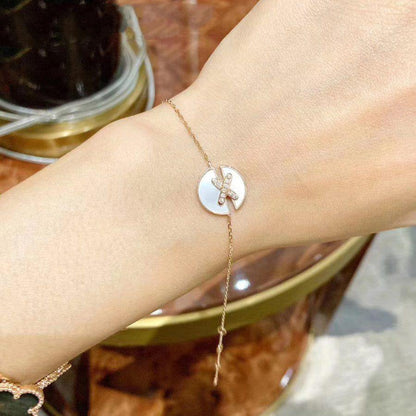 [Olivia JW]JEUX DE BRACELET MOP PINK GOLD DIAMONDS