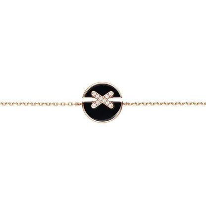 [Olivia JW]JEUX DE BRACELET ONYX PINK GOLD DIAMOND