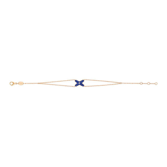 [Olivia JW]JEUX BRACELET BLUE AGATE PINK GOLD 1 DIAMOND