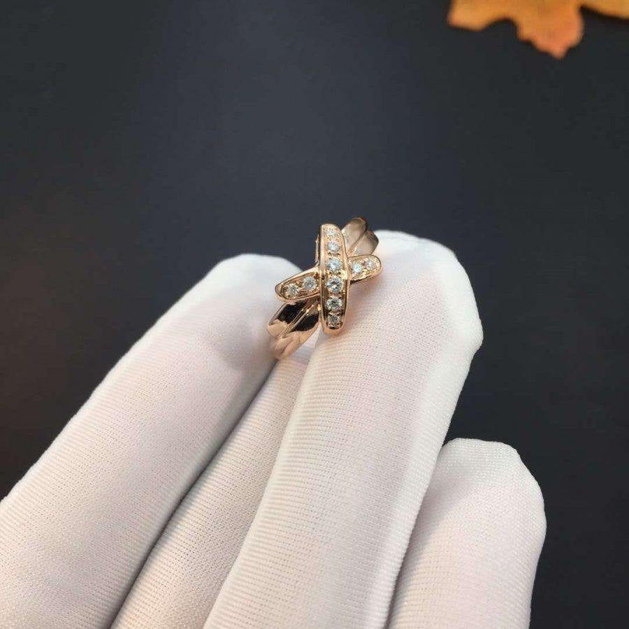 [Olivia JW]JEUX DE PINK GOLD DIAMOND RING