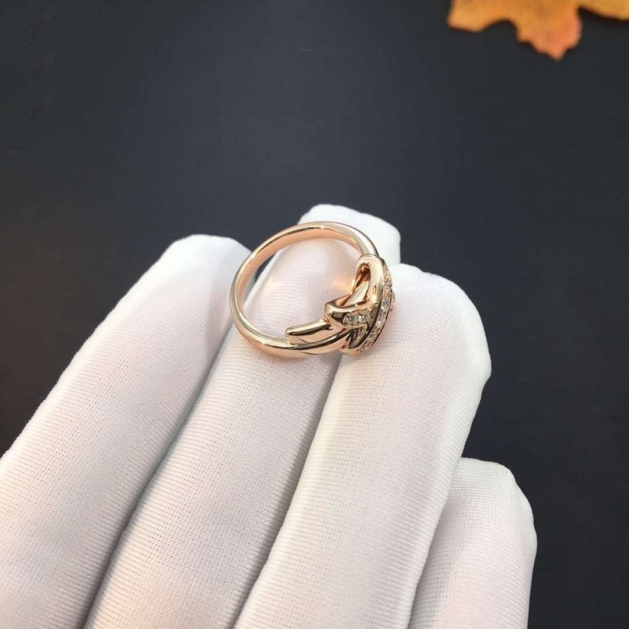 [Olivia JW]JEUX DE PINK GOLD DIAMOND RING