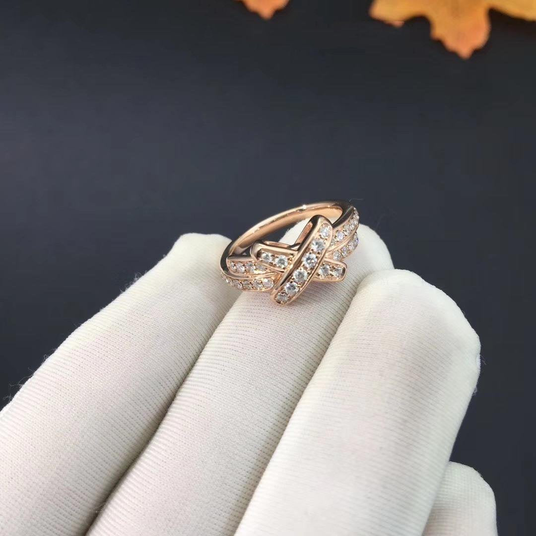 [Olivia JW]JEUX DE RING PINK GOLD DIAMOND
