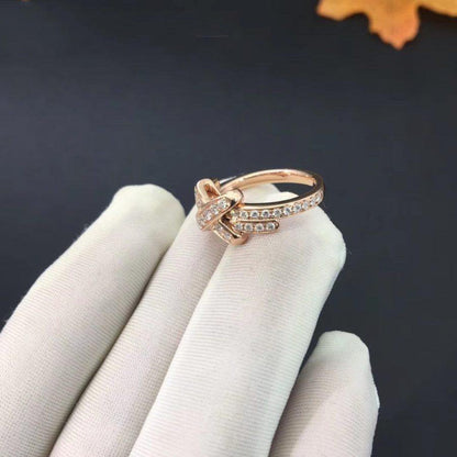 [Olivia JW]JEUX DE RING PINK GOLD DIAMOND
